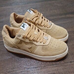 Bape TAN Low-Top Sneakers